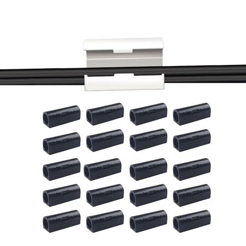 Neyiemケーブルクリップ ケーブル固定 壁面収納 車用 隠蔽配線 強力両面テープ ケーブルスタンドを剥がせる 配線固定 電線クリップ 整理2 | 