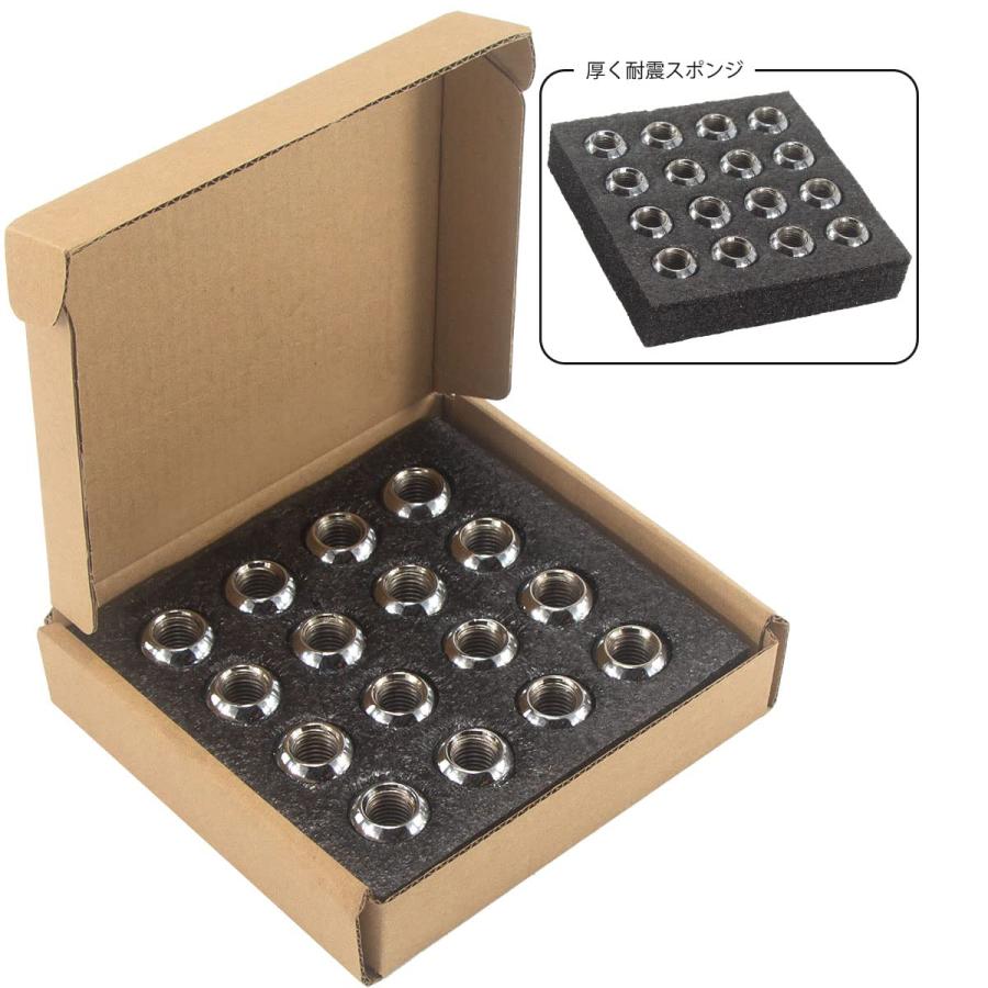 GAsupply ホンダ純正タイプ 車用ホイールナット M12 x P1.5 球面座 19HEX 長さ25mm スチール製 ショート ラグナット |  | 05