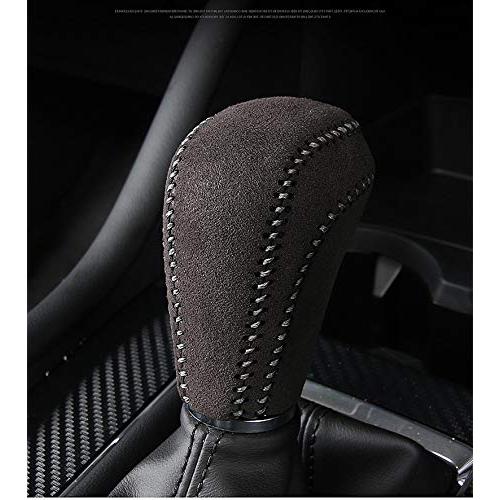 Onami アクセラ シフトグリップカバー マツダ3 ハンドル ギア スエード 編み上げ 耐摩擦 Mazda3 AXELA BP系 PU/合成革 |  | 04