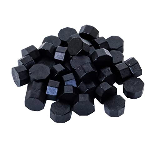 YALNe' ヤルネ シーリングワックス 100粒 封蝋 結婚式 招待状 印 シーリングスタンプ No59~85 ブラック | 