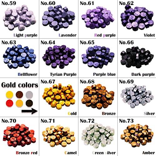 YALNe' ヤルネ シーリングワックス 100粒 封蝋 結婚式 招待状 印 シーリングスタンプ No59~85 ブラック |  | 04