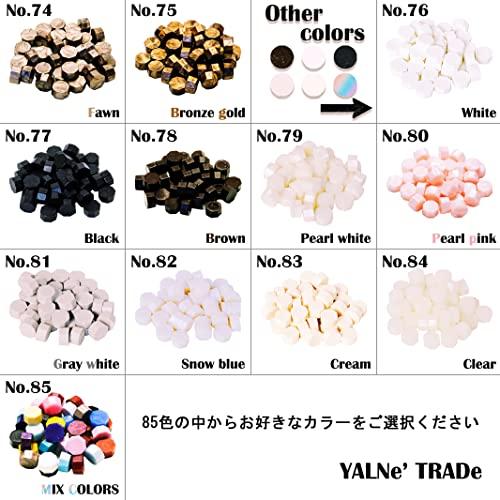 YALNe' ヤルネ シーリングワックス 100粒 封蝋 結婚式 招待状 印 シーリングスタンプ No59~85 ブラック |  | 05