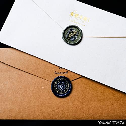 YALNe' ヤルネ シーリングワックス 100粒 封蝋 結婚式 招待状 印 シーリングスタンプ No59~85 ブラック |  | 08