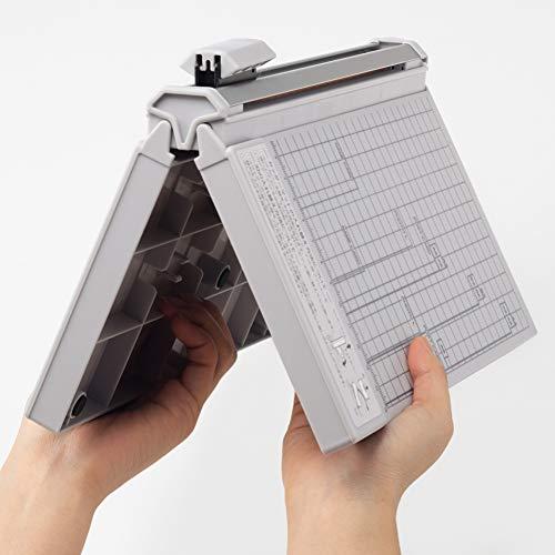 リヒトラブ 裁断機 コンパクト スライドカッター A4ヨコ対応 直線刃5枚裁断 ミシン刃3枚裁断 M40 |  | 03