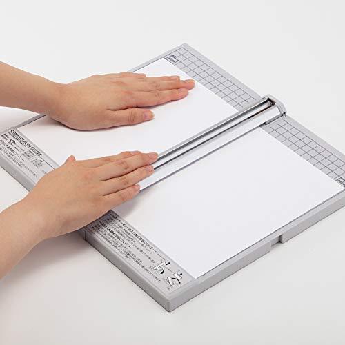 リヒトラブ 裁断機 コンパクト スライドカッター A4ヨコ対応 直線刃5枚裁断 ミシン刃3枚裁断 M40 |  | 04