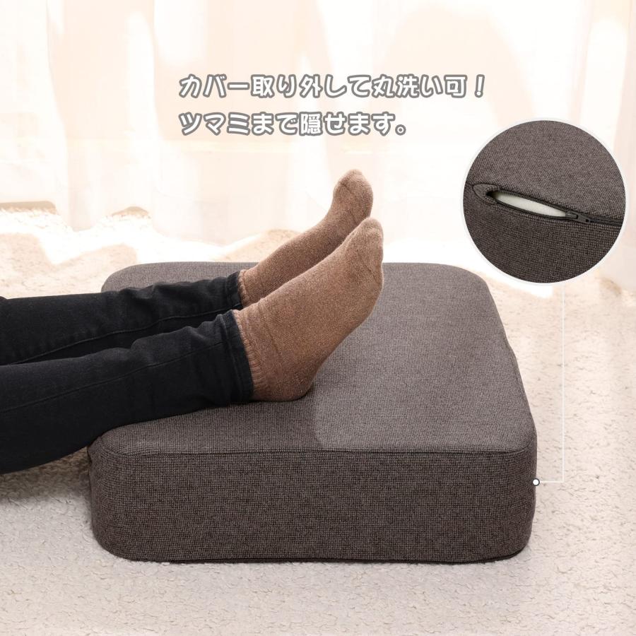 Baibu Home 座布団 クッション 低反発+高反発 ウレタン 厚め 43×43×12cm ゆっくり沈む 床用 フロアクッション ブラウン |  | 05
