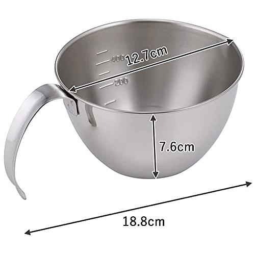 下村企販 しっかり持てる 下ごしらえボウル 13cm 日本製 持ち手付き 目盛付き 注ぎ口付き 食洗機対応 ソース ドレッシング 深型 小分け |  | 04