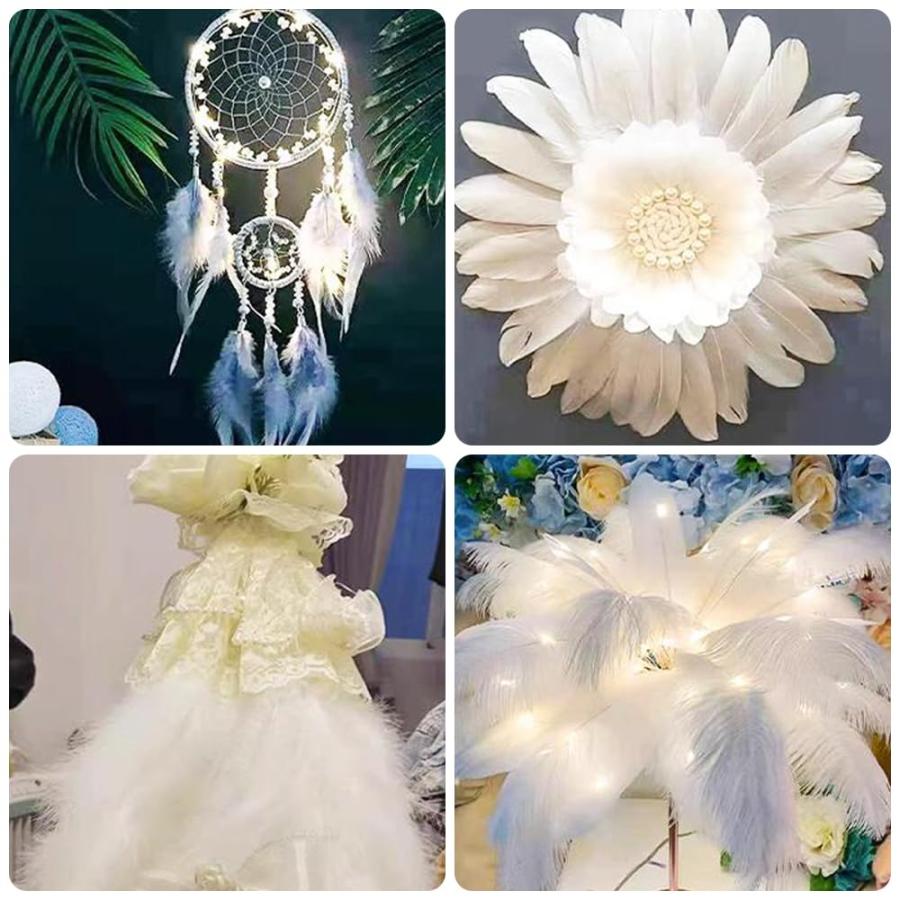 GOODCHI 羽シャワー ガチョウの羽 飾りフェザー DIY装飾小物 誕生日 結婚式 パーティー飾り 帽子 バッグ ドリームキャッチャー アク |  | 04