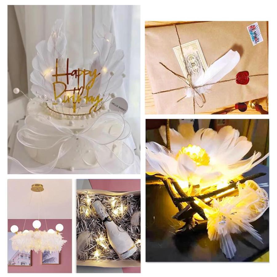 GOODCHI 羽シャワー ガチョウの羽 飾りフェザー DIY装飾小物 誕生日 結婚式 パーティー飾り 帽子 バッグ ドリームキャッチャー アク |  | 06