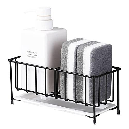 Sitengle スポンジホルダー キッチンスポンジ洗剤置き 18/8ステンレス製 スポンジラック 置き型 スポンジ・たわし入れ スポンジ置き | 
