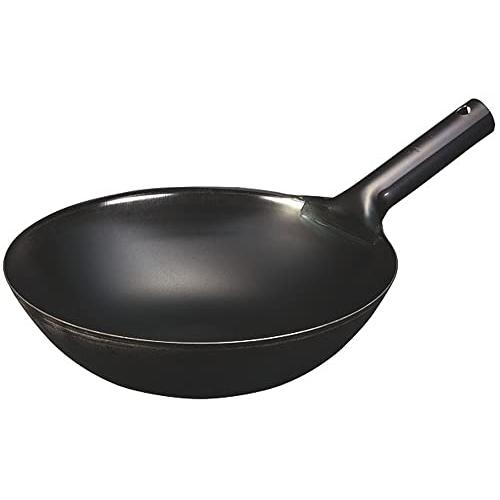 カンダ 中華鍋 北京鍋 鉄 36cm 板厚1.0mm 日本製 001222 プロ仕様 業務用 神田鉄鍋 軽量 手首負担軽減 | 