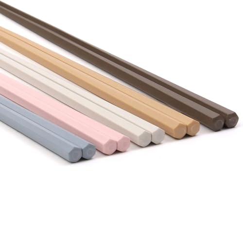 サンライフ 箸 食洗機対応 滑り止め加工 抗菌 23cm 5膳 セット 業務用 来客用 先角 彩り 六角 日本製 S-03660 |  | 02