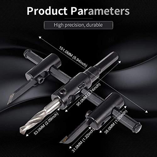 ZOYUBS 自在錐 自由錐 超硬自在錐 充電ドリル用自在錐 木工用 鉄工用 サークルカッター円切りカッター 工作道具穴開け 直径30〜120m |  | 04