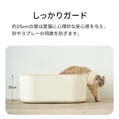 OFT TALL WALL BOX L アイボリー 本体 猫用トイレ 本体 大きい猫 大きいトイレ ゆったり広々サイズ 飛び散り防止ハイタイプ |  | 03