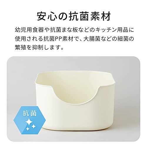 OFT TALL WALL BOX L アイボリー 本体 猫用トイレ 本体 大きい猫 大きいトイレ ゆったり広々サイズ 飛び散り防止ハイタイプ |  | 04