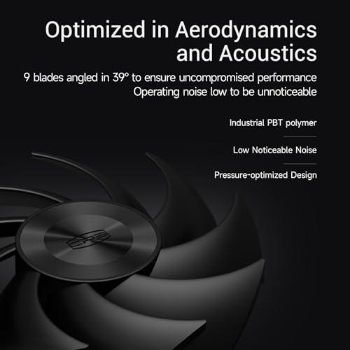 PCCOOLER F5 R120 120mm PC ファン 高性能冷却ファン、120 mm PWM 4ピンFDBシャーシファン、4-Pin 22 |  | 03