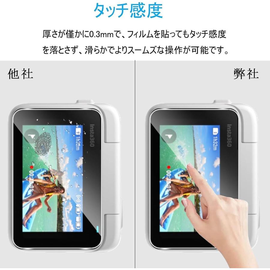 For Insta360 Go3/Go 3S ガラスフィルム2枚+Insta360 Go3 カメラ