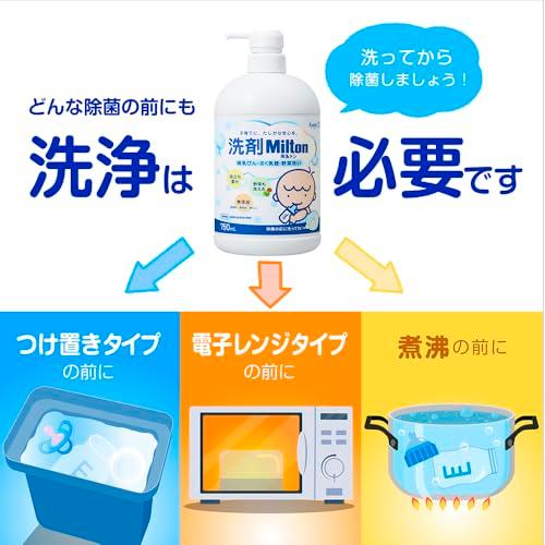 洗剤Miltonミルトン 哺乳びん・さく乳器・野菜洗い 詰め替え用 650ml |  | 02