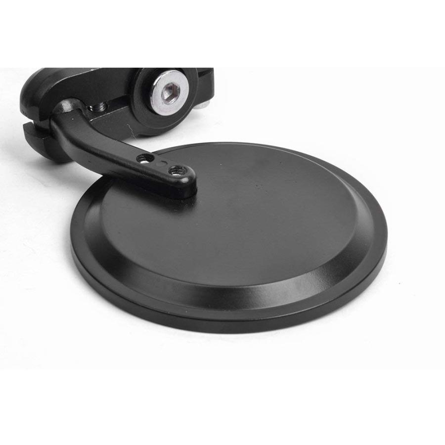 Karun バイクミラー汎用バイクミラーバーエンドミラーCNC丸形左右セット角度自由に調節などに適用折り畳み不可 |  | 05