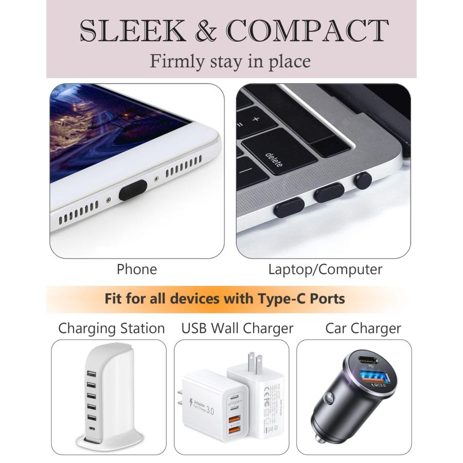 VSuRing USB3.1 Type-Cポート防塵保護カバー・キャップ シリコン製