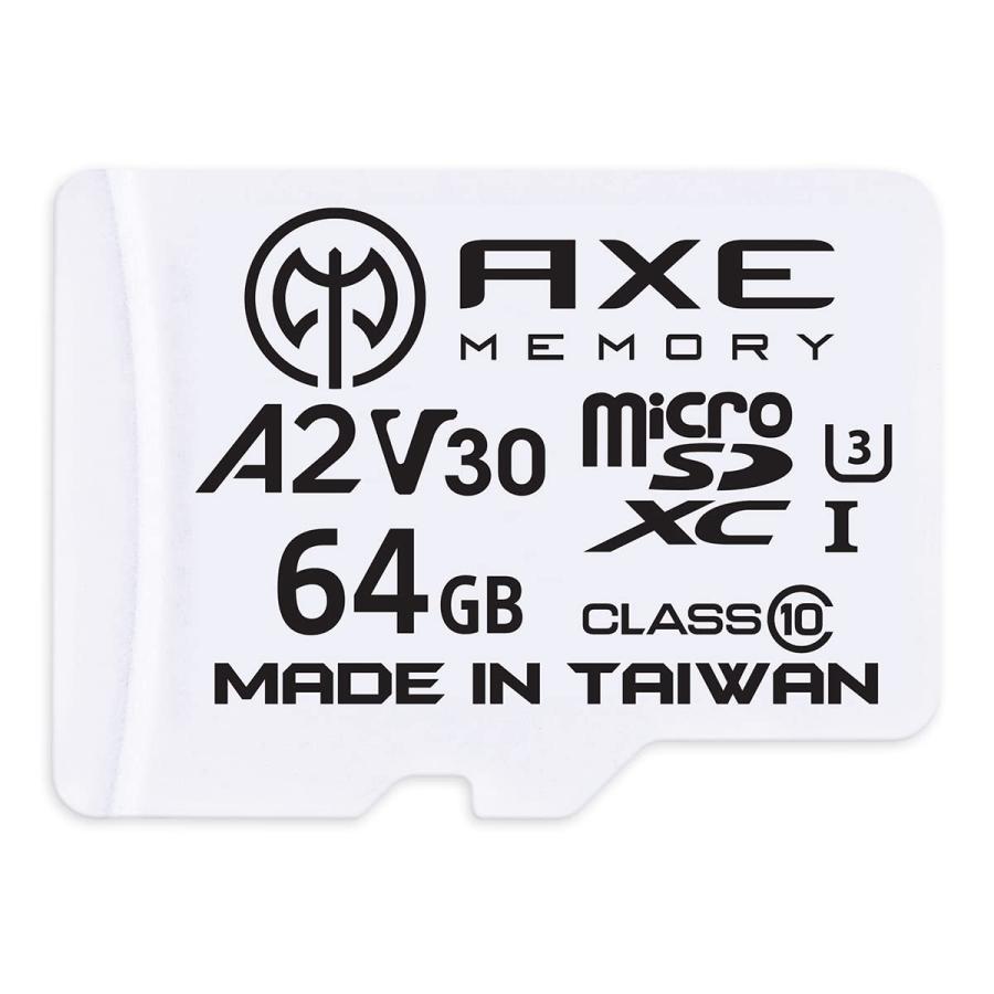 AXE microSD 64GB マイクロsdカード Nintendo Switch SDカード A2 V30 UHSI U3 C10 4K