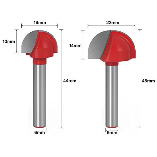 2本組 超硬U溝ビット シャンク ラウンドノーズルータビット U溝ルータービット 木工用 彫刻カッター 溝ほり 面取り 装飾ツール 加工 |  | 01