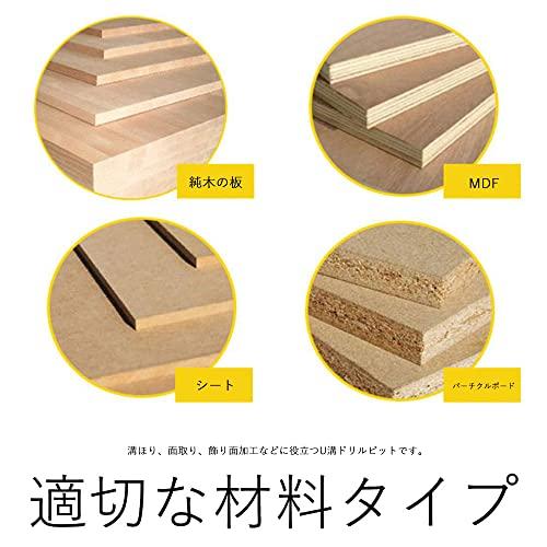 2本組 超硬U溝ビット シャンク ラウンドノーズルータビット U溝ルータービット 木工用 彫刻カッター 溝ほり 面取り 装飾ツール 加工 |  | 05