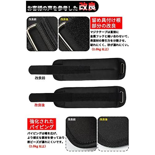 YAKIDA アンクルウェイト リストウエイト 足首 重り 在宅筋トレ ウオーキング ダイエット ウェイト 体幹トレーニング パワーアンクル リ |  | 05