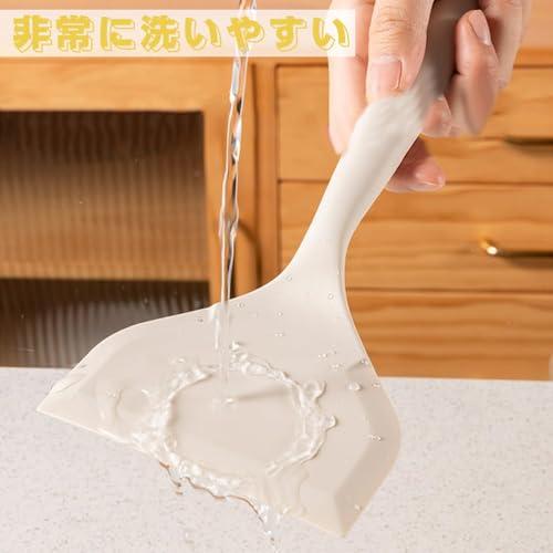 YIBOOOM シリコンスパチュラターナー シリコン卵焼きスパチュラ フライ返し 料理用 シリコン 卵焼き シリコン ヘラ 料理用 調理器具 玉 |  | 04