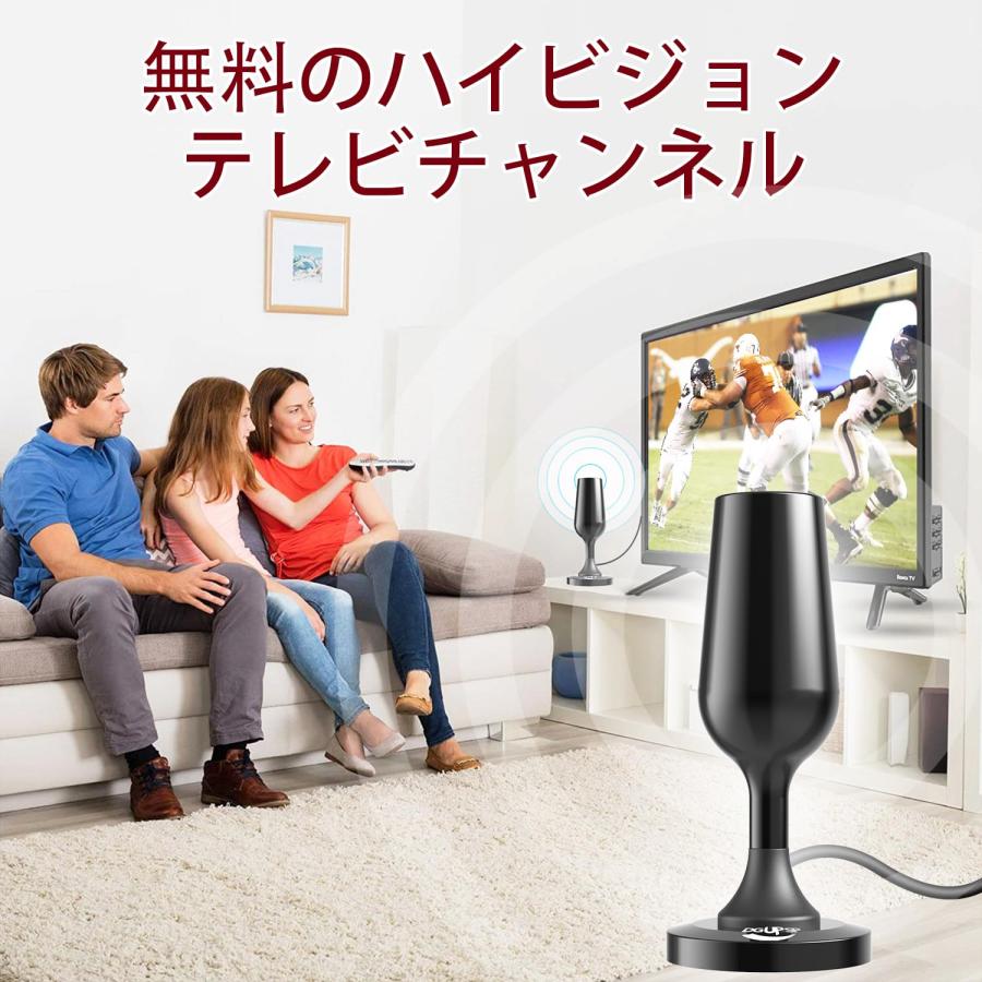 4K HDTV 室内アンテナ2024年6月発売 360度全方位受信 テレビ アンテナ 220KM受信範囲 高性能 高感度 設置簡単 避雷対策済 |  | 07