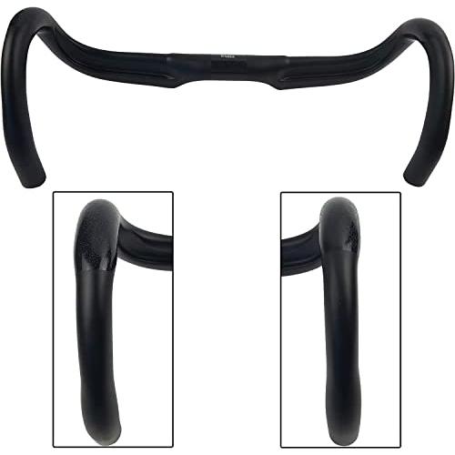 カーボンハンドル ロード自転車ハンドル エアロハンドルバー ドロップバーリーチ79.4mmドロップ123.5mm 直径31.8mm超軽量エアロダ |  | 02