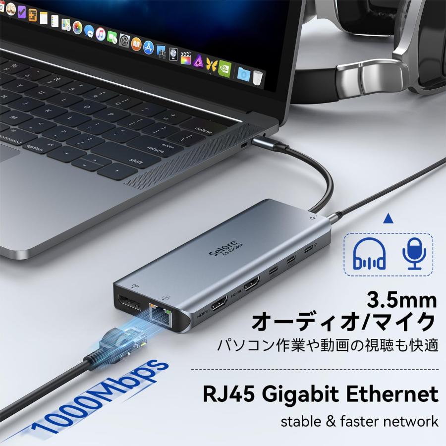 seloreドッキングステーション　トリプルディスプレイ対応 Amazon.co.jp: SELORE ノートパソコン用ドッキングステーション