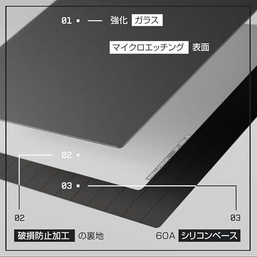 WALLHACK ガラスマウスパッド SP-004 ゲーミングマウスパッド ホワイト