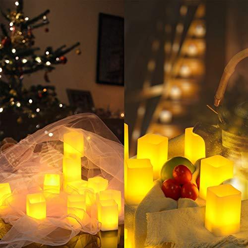 PChero キャンドルライト ledライト 本棚 風呂 ledキャンドルライト 間接照明ロウソクライト 揺らぐ炎 電気ろうそく ヨガ キャンド |  | 04