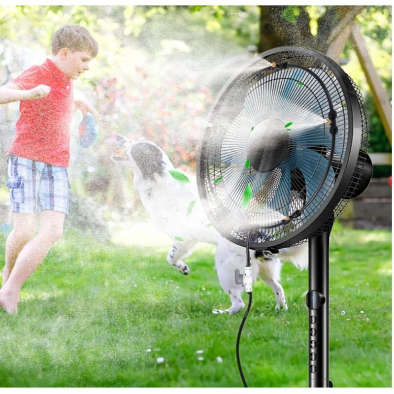 ミスト 扇風機屋外クールシャワー散水用具霧吹き ガーデニングシャワーファンキット 冷却システム 対策 夏 散水 DIY ツール ミスト シャワー |  | 06