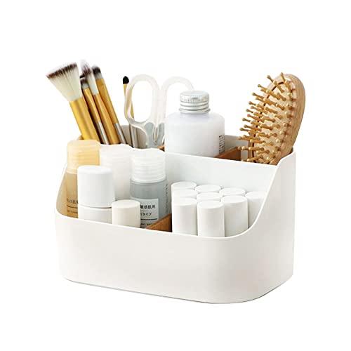 化粧品収納ボックス ペン立て 卓上 小物ケース 収納ボックス 引き出し 小物収納 小物入れ 文房具収納 オフィス収納仕切付き |  | 07