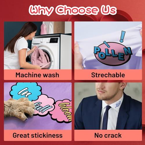 JAVIGA アイロンプリントシート 赤 熱転写シート PU素材DIY用 約30cm×610cm Tシャツ ズボン 枕 バッグ その他日常のDI |  | 03