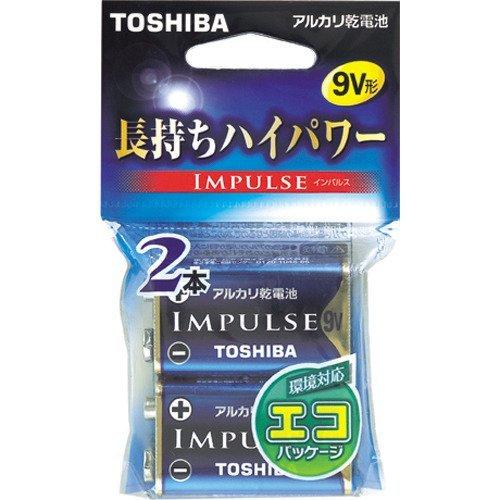 東芝 アルカリ電池9V形2個エコパック 6LF22H 2EC | 