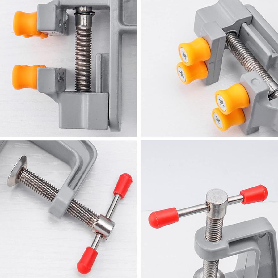 Bestgle万力 卓上 まんりき卓上 ミニ しっかり固定 バイス テーブルバイス アンヴィルバイス クランプ 卓上万力 回転式 工具 360度 |  | 05