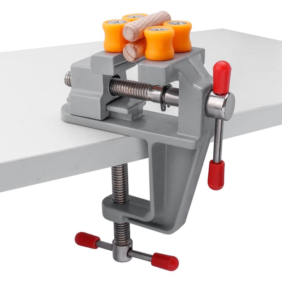 Bestgle万力 卓上 まんりき卓上 ミニ しっかり固定 バイス テーブルバイス アンヴィルバイス クランプ 卓上万力 回転式 工具 360度 |  | 06