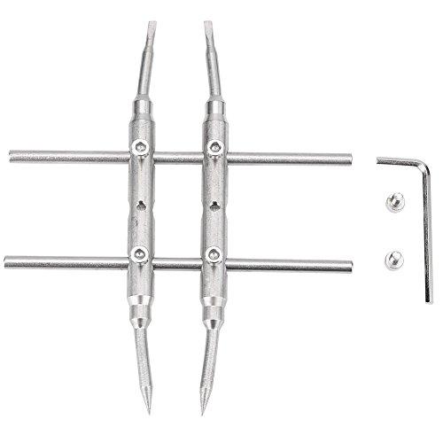 カニ目レンチ プロ用スパナ・レンチ 3列の穴 修理メンテナンス用工具 デジタル一眼レフカメラ用レンズ 10-110mm調整可 ステンレス 素材 |  | 03