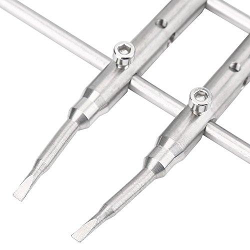 カニ目レンチ プロ用スパナ・レンチ 3列の穴 修理メンテナンス用工具 デジタル一眼レフカメラ用レンズ 10-110mm調整可 ステンレス 素材 |  | 06