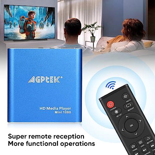 AGPTEK HDMIメディアプレーヤー、-MKV/RM- HDDUSBドライブおよびSDカード用のブラックミニ1080pフルHDウルトラHDM |  | 07