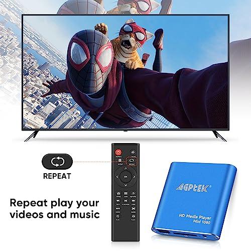 AGPTEK HDMIメディアプレーヤー、-MKV/RM- HDDUSBドライブおよびSDカード用のブラックミニ1080pフルHDウルトラHDM |  | 08