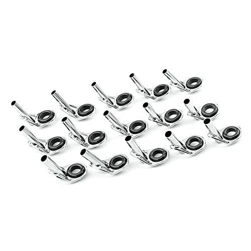 トップガイド ロッドガイド ステンレス 釣り竿 穂先 5-1.6mm / 5-1.8mm / 5-2.0mm 15点セット |  | 02