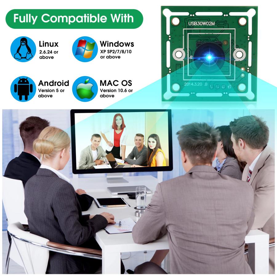 ELP USBカメラモジュール 480P 高速 60fps ミニ組み込みウェブカメラボード ミニM7レンズ付き 120度レンズ CMOS OV7 |  | 06