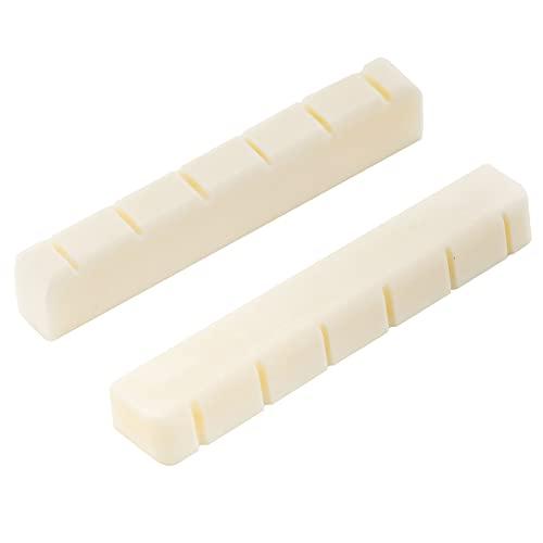 Musiclily フラットボトム牛骨製6弦クラシックギター用スロット付ナットDJ-03 52x6x9/8.5mm 2個入 |  | 04