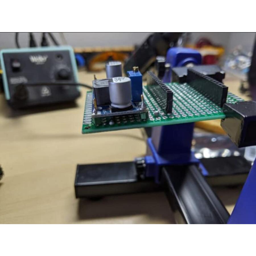 TSV808タイプ ハンドメイド アルミ削り出し ユニバーサル基板 TSV808