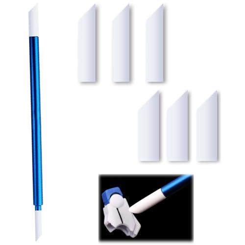 ZHSHXNGY 金属製拭き取り棒 7点セット プラモデル 工具 フィニッシュマスター対応 アルミ製軽量 3mm拭き取り綿ヘッド3枚+5mm拭き | 