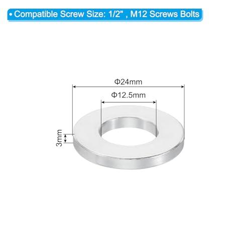 PATIKIL M12アルミニウムスペーサー 5個セット メタルスペーサー アルミニウム製 内径12.5mm×外径24mm×長さ3 mm アルミ |  | 01